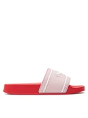 Buty dla dziewczynek - Pepe Jeans Klapki Slider Logo G PGS70061 Różowy - miniaturka - grafika 1