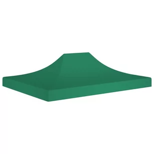 VidaXL Dach do namiotu imprezowego, 4,5 x 3 m, zielony, 270 g/m - Pawilony ogrodowe - miniaturka - grafika 1