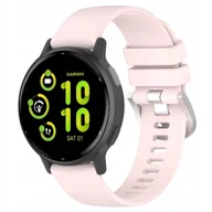 Akcesoria do smartwatchy - Pasek Bizon Strap Watch Silicone Pro do Garmin Vivoactive 5, pudrowy róż - miniaturka - grafika 1