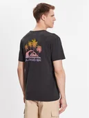 Koszulki męskie - Quiksilver T-Shirt Pas Time Paradise EQYZT07252 Czarny Regular Fit - miniaturka - grafika 1