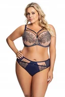 Majtki damskie - GORSENIA Figi damskie K696 ALLISON L GRANATOWY - miniaturka - grafika 1
