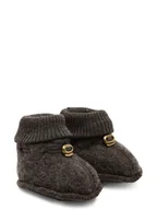 Buciki dla niemowląt - mikk-line Buty w kolorze ciemnobrązowym do raczkowania - miniaturka - grafika 1