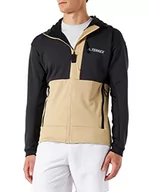 Bluzy męskie - adidas Męska bluza Txflooce Hd J, Czarny/beżowy odcień, XL - miniaturka - grafika 1