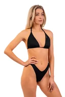Stroje kąpielowe - Strój kąpielowy Nebbia  Classic Triangle Bikini Top 450 Black M - miniaturka - grafika 1