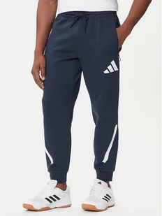 adidas Spodnie dresowe Z.N.E. JW4723 Granatowy Loose Fit - Spodnie sportowe męskie - miniaturka - grafika 1