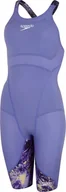 Stroje kąpielowe - Speedo Damski strój pływacki Speedo LZR IGNITE KSKN AF miami lilac/spritz/violet rozmiar 30 - miniaturka - grafika 1