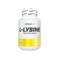 Witaminy i minerały dla sportowców - BioTech USA L-Lysine 90caps - miniaturka - grafika 1