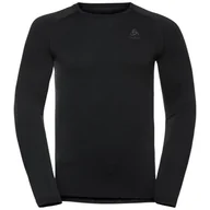 Koszulki sportowe męskie - Longsleeve termoaktywny męski ODLO Performance Warm Bl Top Crew Neck - miniaturka - grafika 1