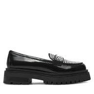 Półbuty damskie - Loafersy Steve Madden Longhaul SM11003448 Czarny - miniaturka - grafika 1