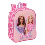 Plecaki szkolne i tornistry - Plecak dziecięcy Barbie Love różowy 22 x 27 x 10 cm - miniaturka - grafika 1