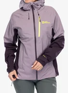 Kurtki narciarskie - Kurtka z membraną damska Jack Wolfskin Eagle Peak 2L Jacket - wild blossom - miniaturka - grafika 1