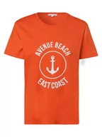 Koszulki i topy damskie - Marie Lund - T-shirt damski, pomarańczowy - miniaturka - grafika 1