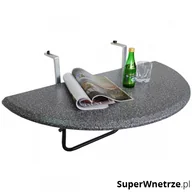Stoły ogrodowe - Stół balkonowy zawieszany 105x52cm Bazkar szary BK-002045 - miniaturka - grafika 1