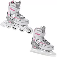 Rolki - Rolki Łyżwy 2w1 Raven Profession White/Pink 35-39 - miniaturka - grafika 1
