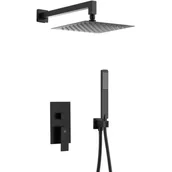 Zestawy prysznicowe - KFA Armatura Armatura Logon zestaw prysznicowy czarny 513950181 - miniaturka - grafika 1