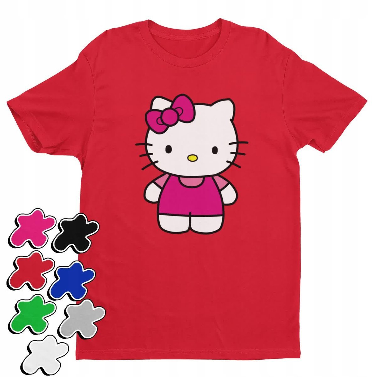 Koszulka Dziecięca Z Nadrukiem Hello Kitty Kot Dla Dziewczynki -M 134-140