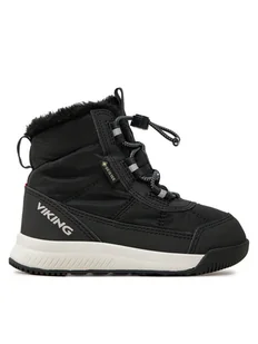 Viking Śniegowce 3-94605-277 Czarny - Buty dla dziewczynek - miniaturka - grafika 1