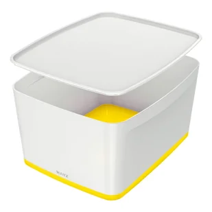 Leitz INNY Pojemnik Duży Mybox Wow Z Pokrywą Żółty 135L156 - Półki na dokumenty - miniaturka - grafika 2