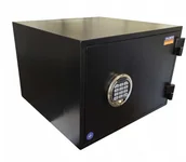 Sejfy i kasy pancerne - Sejf FRS 30 EL Valberg Ognioodporny LFS 60P Antywłamaniowy S2 - Czarny - miniaturka - grafika 1