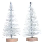 Ozdoby bożonarodzeniowe - Choinki Dekoracyjne Brokatowe Perłowe 8Cm - 2 Szt - miniaturka - grafika 1