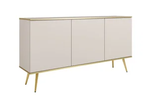 Komoda Oro K160 Złote / Beżowa - Komody - miniaturka - grafika 1