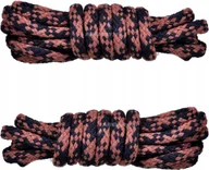 Akcesoria obuwnicze - BRĄZOWO-CZARNE Sznurówki TREKKINGOWE 160 cm Okrągłe 5 mm SZNUROWADŁA G9-62 - miniaturka - grafika 1