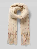 Apaszki i szaliki damskie - Szal ze sznurkowymi wykończeniami model ‘Ialaere’ - miniaturka - grafika 1