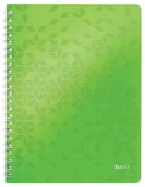 Notesy i bloczki - Leitz Kołonotatnik Wow A4 W Kratkę Z Okładką Z Pp Zielony 134L959 - miniaturka - grafika 1