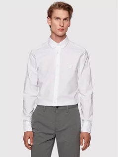 Koszule męskie - Boss Koszula Mabsoot_1 50432726 Biały Slim Fit - grafika 1