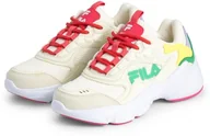 Buty dla dziewczynek - FILA Collene Logo Kids Sneakersy dziewczęce, marshmallow azalia, 33 EU - miniaturka - grafika 1