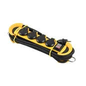 Listwy zasilające - Philips Przedłużacz warsztatowy 4 gniazda 5m - miniaturka - grafika 1