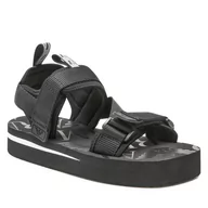 Sandały damskie - Armani Sandały EMPORIO X4P113 XN170 K001 Black/Black - miniaturka - grafika 1