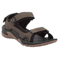 Sandały męskie - Męskie Sandały JACK WOLFSKIN LAKEWOOD CRUISE SANDAL M 4019011-5690 – Brązowy - miniaturka - grafika 1