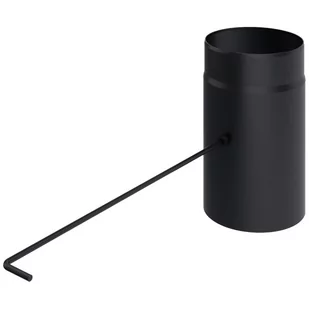 Kratki.pl Szyber fi 200 czarny SZ200/S - Akcesoria kominkowe - miniaturka - grafika 1