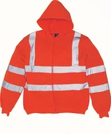 Bluzy męskie - YOKO Męska bluza z kapturem HVK07 Pomarańczowy Hi-Vis Pomarańczowy M - miniaturka - grafika 1