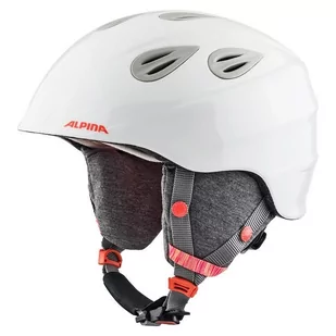 Alpina Kask zimowy Grap 2.0 Junior white-flaming 4003692281845 - Kaski narciarskie - miniaturka - grafika 1