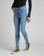 Spodnie damskie - Lee Scarlett High Zip Damskie Spodnie Jeansowe  Partly Cloudy L31Berpa-W28 L31 - miniaturka - grafika 1