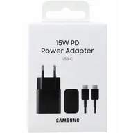 Ładowarki do telefonów - ŁADOWARKA SIECIOWA DO TELEFONU SMARTFONA SAMSUNG 15W USB-C + KABEL 1m - miniaturka - grafika 1