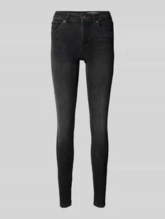 Jeansy o kroju skinny fit z 5 kieszeniami model ‘LUX’ - Spodnie damskie - miniaturka - grafika 1