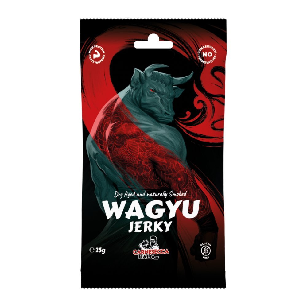 Wagyu wołowina Jerky, 25 g - specjalna edycja - 100% naturalne / Carnesecca Italia