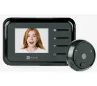 Dzwonki i gongi - Eura-Tech EL HOME VDP-02A3 2,4" 1Mpix Nagrywanie Dzwonek Czarny - miniaturka - grafika 1