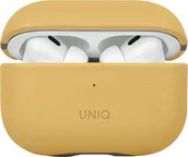 Akcesoria do słuchawek - UNIQ Lyden DS - ze sztucznej skóry do AirPods Pro 2 żółte/szare - miniaturka - grafika 1