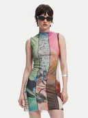 Sukienki - Desigual Sukienka codzienna St. Johns 25SWVK01 Kolorowy Slim Fit - miniaturka - grafika 1