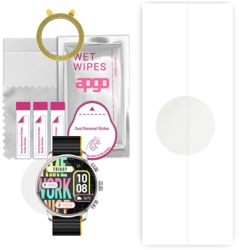 1x folia hydrożelowa MATOWA do Kieslect Kr2 - apgo Smartwatch Hydrogel MATTE Protection Ochrona na ekran smartwatcha