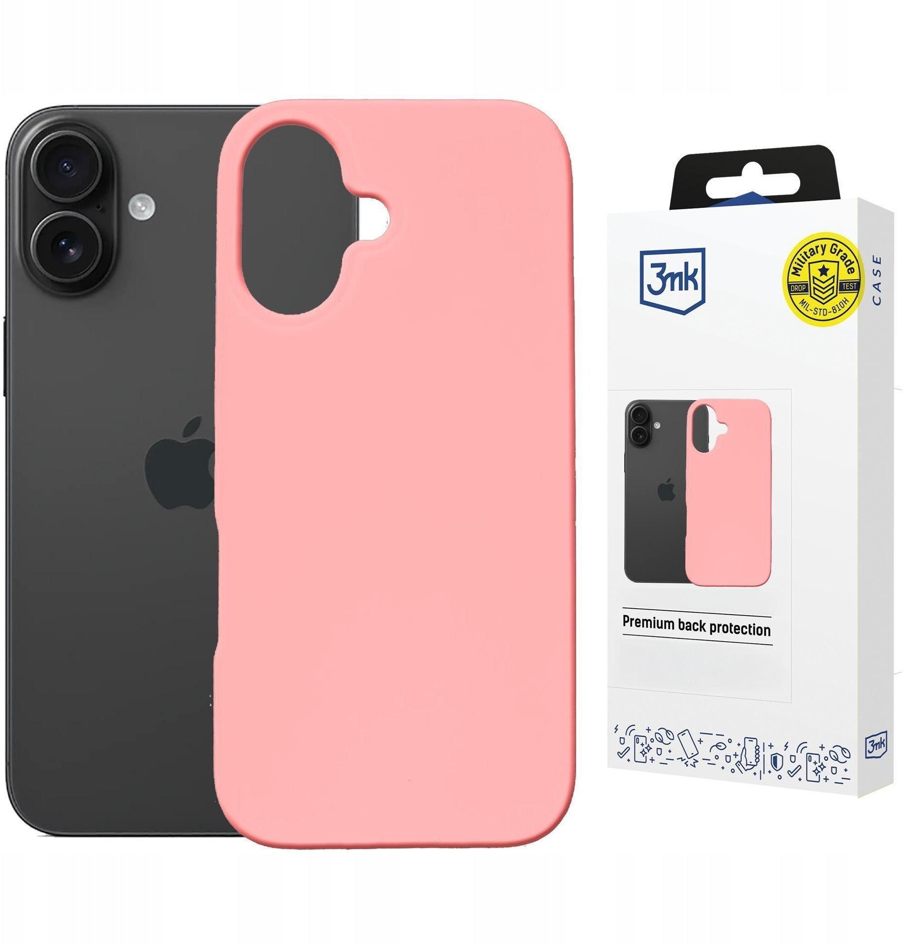 3MK Apple iPhone 16 - 3mk Hardy Mellow MagCase Pink