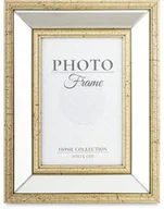 Ramki na zdjęcia - Ramka na zdjęcie zdjęcia złoto-srebrna glamour 21,5x17x2,5-14 168653 - miniaturka - grafika 1