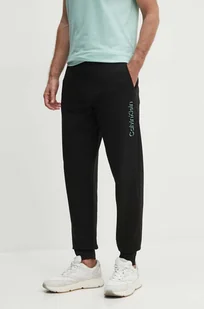 Calvin Klein spodnie dresowe kolor czarny z nadrukiem K10K113097 - Spodnie męskie - miniaturka - grafika 1