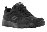 Buty sportowe męskie - Skechers Buty Męskie Sportowe Flex Advantage 3.0 czarne 43 Eu - miniaturka - grafika 1