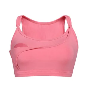 Top damski do karmienia w kolorze koralowym, Teyli - Bluzki ciążowe Top damski do karmienia w kolorze koralowym, Teyli - Bluzki ciążowe - miniaturka - grafika 1