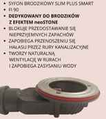 Syfony - Syfon brodzikowy Sea - Horse do brodzików NeoStone - XM021 - miniaturka - grafika 1